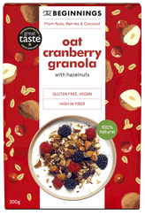 THE BEGINNINGS Auzu dzērveņu granola, 200 g