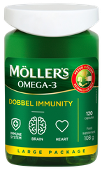 MOLLERS Dobbel Immunity kapsulas, 120 gab.