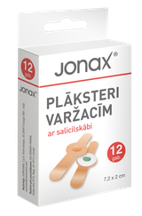 JONAX 7,2x2 cm plāksteri varžacīm, 12 gab.