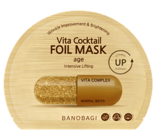 BANOBAGI Vita Cocktail Foil Age veido kaukė, 1 vnt.