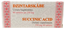 DZINTARSKĀBE tabletes, 40 gab.