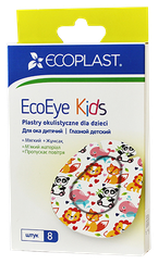 ECOPLAST EcoEye Kids 5.7cmx7.2cm acu plāksteri, 1 gab.