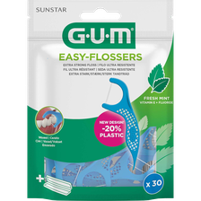 GUM Easy-Flossers Cool Mint zobu starpu tīrītājs, 30 gab.