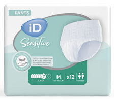 ID Sensitive Pants Super M (80-120 cm) biksītes, 12 gab.