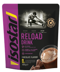 ISOSTAR After Sport Reload Chocolate pulveris, 450 g