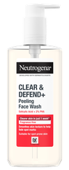 NEUTROGENA Clear&Defend + Pīlinga želeja sejas mazgāšanai, 200 ml