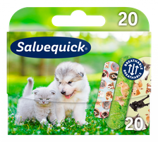 SALVEQUICK Animals Bērniem plāksteri, 20 gab.