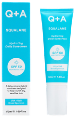 Q+A Squalane Hydrating SPF50 saules aizsarglīdzeklis, 50 ml