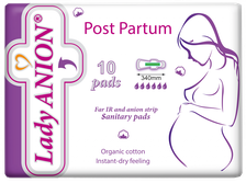 LADY ANION Post Partum higiēniskās paketes, 10 gab.
