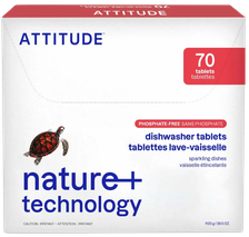 ATTITUDE Nature + Technology tabletes trauku mazgājamai mašīnai, 70 gab.