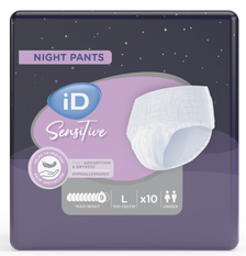ID Sensitive Pants Maxi Night L (100-150 cm) biksītes, 10 gab.