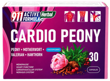 911 Cardio Peony kapsulas, 30 gab.