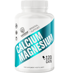 SWEDISH SUPPLEMENTS Calcium Magnesium kapsulas, 120 gab.