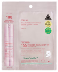 VT COSMETICS Collagen Reedle Shot 100 2-Step sejas maska, 1 gab.