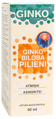 GINKO Ginko Biloba pilieni, 40 ml