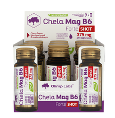 OLIMP LABS Chela - Mag B6 Forte Shot (25 ml) Cherry ampulas, 9 gab.
