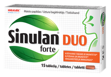 SINULAN Duo Forte tabletes, 15 gab.
