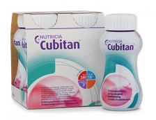 NUTRICIA Cubitan ar zemeņu garšu 200 ml, 4 gab.