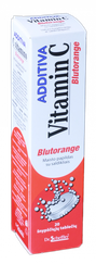 ADDITIVA Vitamin C Blutorange putojošās tabletes, 20 gab.