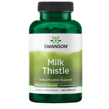 SWANSON Milk Thistle Ekstraktas, detoksikacijai,  kapsulės, 120 vnt.