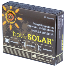 OLIMP LABS Beta-Solar kapsulas, 30 gab.
