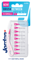 JORDAN Brush Between XS (0.4 mm) zobstarpu birstīte, 10 gab.