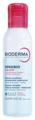 BIODERMA Sensibio H2O eye divfāžu attīrošs ūdens, 125 ml