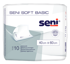 SENI Soft Basic 40 x 60 cm absorbējošie palagi, 10 gab.
