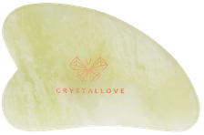 CRYSTALLOVE Gua Sha Jade masāžas plāksne, 1 gab.