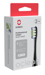 OCLEAN  Professional Clean P1C5 Black elektriskās zobu birstes uzgaļi, 2 gab.