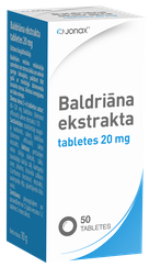 JONAX Baldriāna Ekstrakts 20 mg tabletes, 50 gab.
