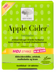 NEW NORDIC Apple Cider Mega Strenght tabletes, 30 gab.