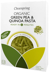 CLEARSPRING Organic Gluten Free Green Pea & Quinoa makaroni, 250 g