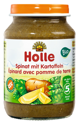 HOLLE Spinātu un kartupeļu biezenis, 190 g