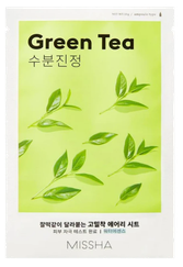 MISSHA Airy Fit Green Tea sejas maska, 19 g