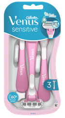 GILLETTE Venus Smooth Sensitive vienreizlietojamie skuvekļi, 3 gab.