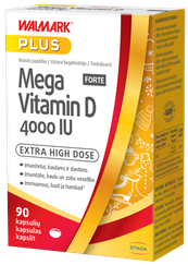 WALMARK   Mega Vitamin D Forte 4000IU kapsulės, 90 vnt.
