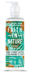 FAITH IN NATURE Coconut Hand & Body losjons, 400 ml