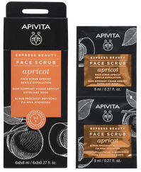 APIVITA Express Beauty With Apricot (8 ml) skrubis, 2 gab.