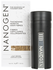 NANOGEN Keratin Light Brown plaukų pudra, 30 g