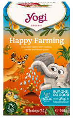 YOGI TEA Happy Farming Organic Bio arbatos maišeliai, 17 vnt.
