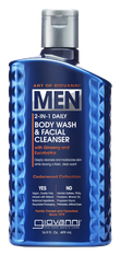 GIOVANNI Men 2-In-1 Daily with Ginseng & Eucalyptus attīrošs līdzeklis, 499 ml