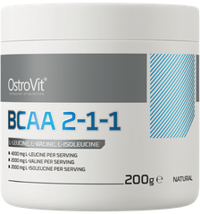 OSTROVIT BCAA 2-1-1 Natural milteliai, 200 g