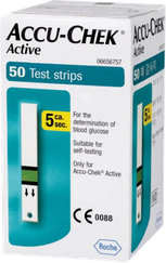 ACCU-CHEK Active testa strēmeles, 50 gab.
