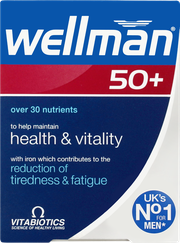 WELLMAN 50+ tabletes, 30 gab.
