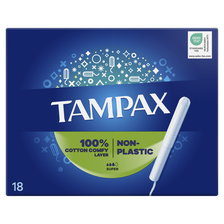 TAMPAX Plastic Free, Super tamponi, 18 gab.