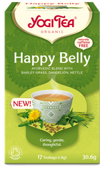 YOGI TEA Happy Belly Organic Bio tēja maisiņos, 17 gab.