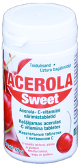 ACEROLA Sweet C Vitamīna 60 mg košļājamās tabletes, 90 gab.