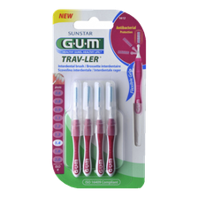 GUM Trav-Ler 1,4 mm zobstarpu birstīte, 6 gab.