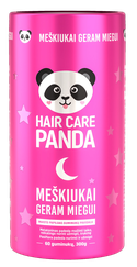HAIR CARE PANDA Meškiukai geram miegui kramtomosios pastilės, 60 vnt.